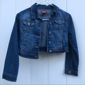 Kid’s cropped jean jacket